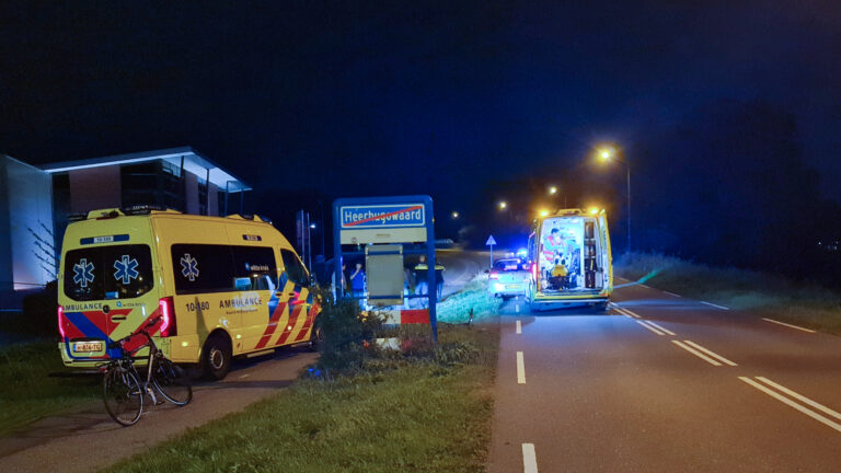 Fietser zwaar gewond na frontale botsing op fietspad Langebalkweg in Heerhugowaard