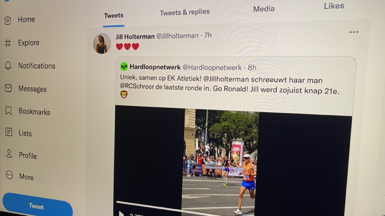 Jill Holterman 21e op EK marathon, echtgenoot Ronald Schröer wordt 42e